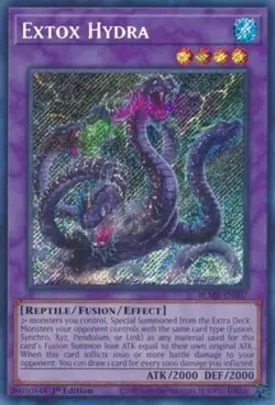 Yugioh Extox Hydra BLMR-EN007 Secret Rare 1st Ed NM - Image 1