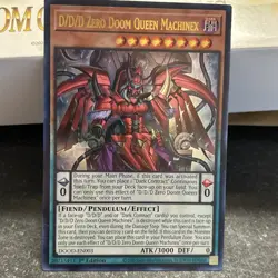 Yugioh D/D/D Zero Doom Queen Machinex DOOD-EN003 Ultra Rare 1st Ed Near Mint - Image 1