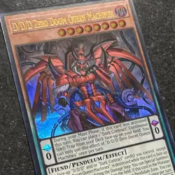 Yugioh D/D/D Zero Doom Queen Machinex DOOD-EN003 Ultra Rare 1st Ed Near Mint - Image 3