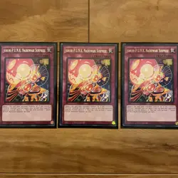 YuGiOh 3x Joruri-P.U.N.K. Nashiwari Surprise GRCR-EN012 Rare 1st Edition - Image 1