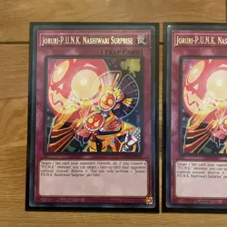 YuGiOh 3x Joruri-P.U.N.K. Nashiwari Surprise GRCR-EN012 Rare 1st Edition - Image 2