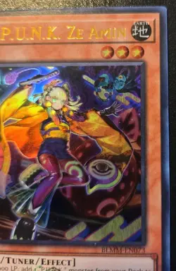 Noh-P.U.N.K. Ze Amin BLMM-EN073 1st Edition Ultra Rare Monster Mayhem Yu-Gi-Oh! - Image 3