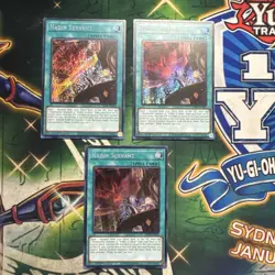 Yugioh! Nadir Servant x3 Playset RA01-EN062 Secret Rare 1st Edition NM - Image 1