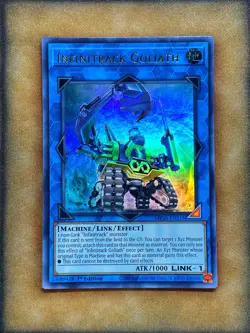 Yugioh Infinitrack Goliath MP20-EN215 Ultra Rare 1st Ed NM - Image 1