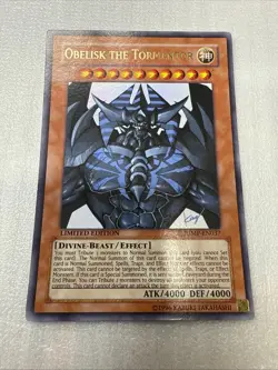 Yu-Gi-Oh! Obelisk the Tormentor JUMP-EN037 Limited Ultra Rare NM - Image 1