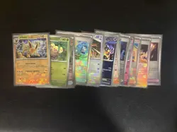 LOT of 17 Poke/Masterball Reverse Holo Pokemon Cards Prismatic Evolutions Eng - Image 1
