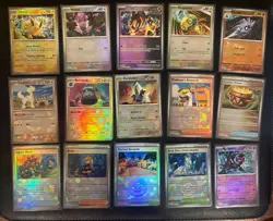 LOT of 17 Poke/Masterball Reverse Holo Pokemon Cards Prismatic Evolutions Eng - Image 2