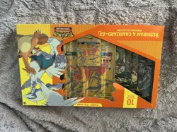 POKEMON TCG RESHIRAM & CHARIZARD GX Premium Collection BOX Card Game Sealed RARE - Image 1