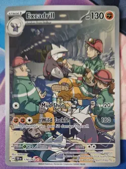 Pokemon Excadrill 174/162 TCG Illustration Rare Card Temporal Forces NM-Mint - Image 1