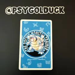 Pokemon blue Blastoise playing cards Persian creased - Image 3