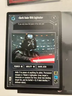 Darth Vader With Lightsaber Star Wars Ccg Decipher Card - Image 2