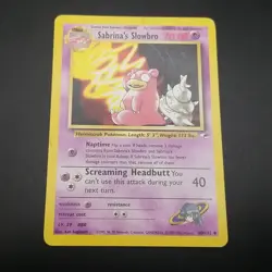 SABRINA’S SLOWBRO 60/132 - Gym Heroes - VINTAGE WOTC Pokemon Card - MP - Image 1