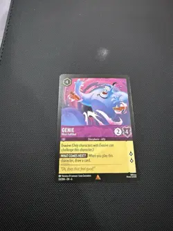 Disney Lorcana TCG Azurite Sea Genie Wish Fulfilled 53/204 Rare Nonfoil Card - Image 1