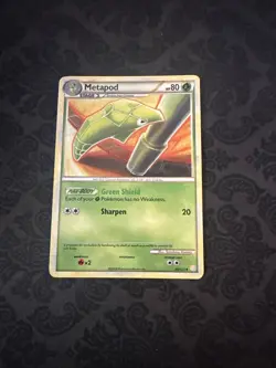 Metapod 46/123 Heartgold & Soulsilver Regular Uncommon Pokemon TCG Card - Image 1