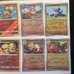 Arcanine & Growlithe Pokemon Card Lot - 8 Unique Cards Holo, Vintage - A107 - Image 3