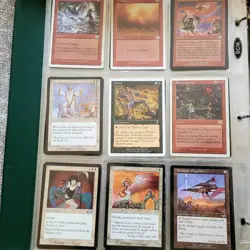 7 Pages of Silver Era Cards Collection in Binder with an extra 1000 Bulk MTG Lot - Image 2