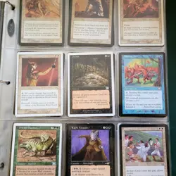 7 Pages of Silver Era Cards Collection in Binder with an extra 1000 Bulk MTG Lot - Image 3
