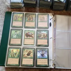 7 Pages of Silver Era Cards Collection in Binder with an extra 1000 Bulk MTG Lot - Image 5