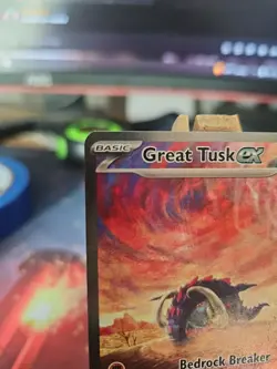 Pokemon TCG Great Tusk EX Scarlet & Violet Base Set Holo Card 246/198 NM - Image 2