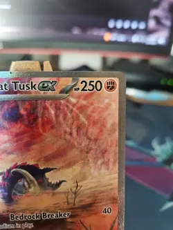 Pokemon TCG Great Tusk EX Scarlet & Violet Base Set Holo Card 246/198 NM - Image 3