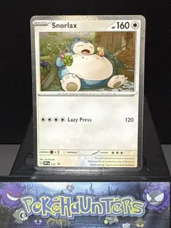 Pokemon Card Snorlax SVP122 Holo Black Star Promo Near Mint - Image 1