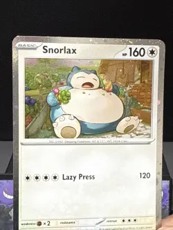 Pokemon Card Snorlax SVP122 Holo Black Star Promo Near Mint - Image 2