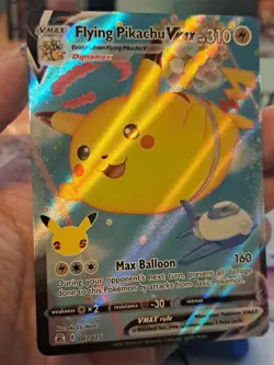 Flying Pikachu VMAX 007/025 Celebrations Holo 2021 Pokemon Card Card P4CK FRESH - Image 2