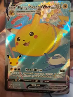 Flying Pikachu VMAX 007/025 Celebrations Holo 2021 Pokemon Card Card P4CK FRESH - Image 4