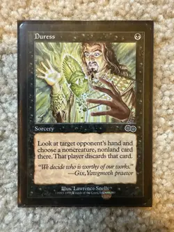 1x Duress Urza’s Saga MTG Magic The Gathering LP Free Shipping - Image 4