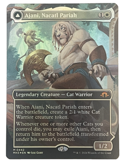 Ajani, Nacatl Pariah (Borderless) Foil - MTG Modern Horizons 3 - #442 - NM - Image 1