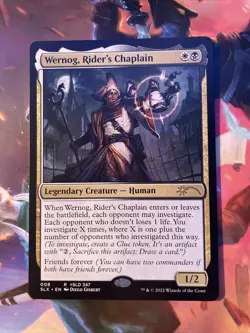 1 single Wernog, Rider's Chaplain MTG Streets Of New Capenna Pack Fresh the list - Image 1