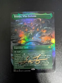 Signed Mtg Boseiju Who Endures Borderless Foil - Image 1