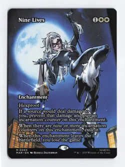 Nine Lives (Borderless) #3 Mythic Rare - MTG MAR Marvel Eternal-Legal - Image 1