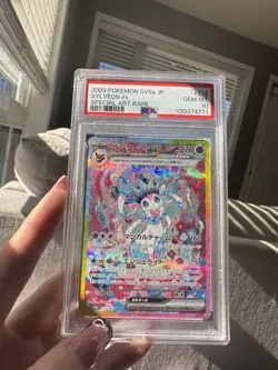 2024 POKEMON TERASTAL FEST JP SV8A #212/187 SYLVEON EX SPECIAL ART RARE PSA 10 - Image 3