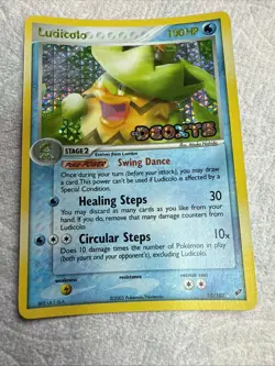 Pokemon TCG Ludicolo 10/107 EX Deoxys 2005 Reverse Holo Rare Card - Image 1