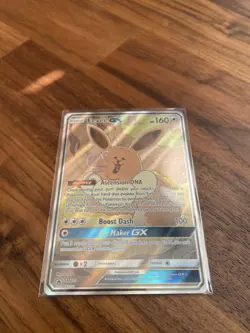 Pokemon TCG Eevee GX SM233 Full Art Promo Black Star Ultra Rare Holo - Image 3
