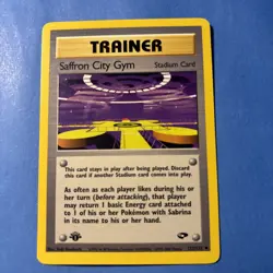 Pokemon TCG- Saffron City Gym 122/132 Gym Challenge - 1st Edition - Vintage WOTC - Image 1