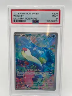 2023 POKEMON SVI EN WIGLETT ILLUSTRATION RARE #206 MINT PSA 9 112587895 Graded - Image 1