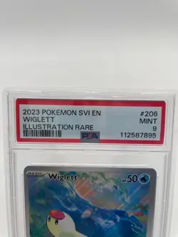 2023 POKEMON SVI EN WIGLETT ILLUSTRATION RARE #206 MINT PSA 9 112587895 Graded - Image 2