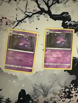 Gengar Holo + Reverse Holo Pokemon Sun & Moon Crimson Invasion #38 38/111 LP - Image 1
