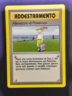 Allevatore di Pokemon (Trainer) Rara 76/102 Set Base ITA Carta Pokemon Italiana - Image 1