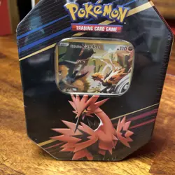Pokemon TCG Galarian Zapdos Crown Zenith Tin - Image 2