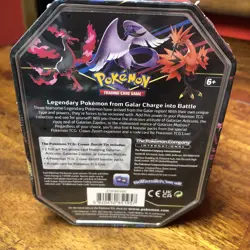 Pokemon TCG Galarian Zapdos Crown Zenith Tin - Image 4