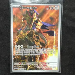Pokemon Zamazenta 201/182 Sv10: Destined Rivals Full Art Illustration Rare Holo - Image 1