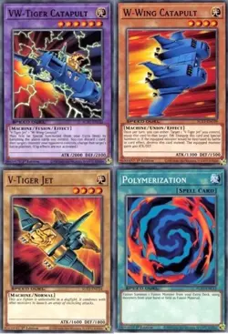 Yugioh - VW-TIger Catapult Fusion Set Jet Wing - 1st Edition NM - Plus Free Holo - Image 1