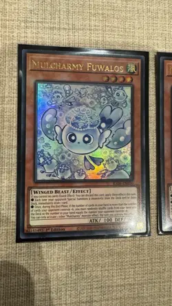 Mulcharmy Fuwalos RA04-EN050 Ultra Rare 1st Edition x 3 Playset Yu-Gi-Oh - Image 4