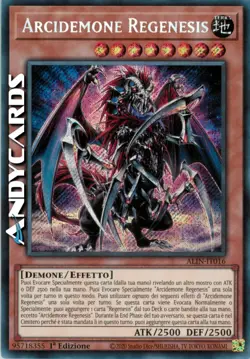ARCIDEMONE REGENESIS (Regenesis Archfiend) • Segreta • ALIN IT016 • 1Ed • Yugioh - Image 1