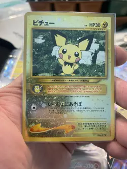 Pokemon Neo Genesis Pichu No.172 Holo Card 2000 Vintage Japanese Edition NM/M - Image 1