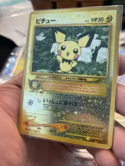 Pokemon Neo Genesis Pichu No.172 Holo Card 2000 Vintage Japanese Edition NM/M - Image 2