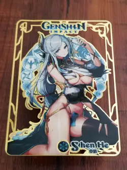 Shenhe - Genshin Impact - Goddess Story Gold Metal Card - Image 1